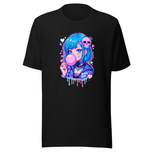 Bubble Gum Girl — Blue Raspberry Tee